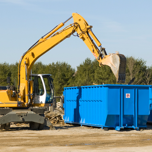 what happens if the residential dumpster is damaged or stolen during rental in Ramey